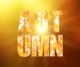 Halation autumn background vector 02