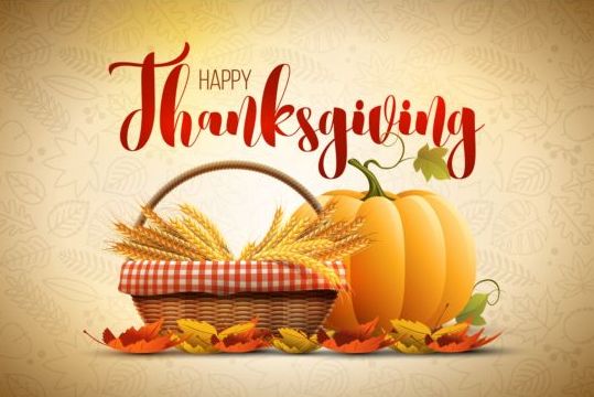 Happy Thanksgiving day poster vector material 02