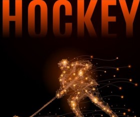 Hockey geometric illustration vector