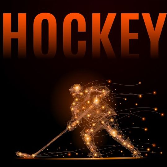 Hockey geometric illustration vector