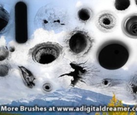 Holes PS brushes