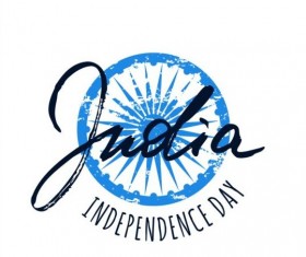 Indian Independence Day watercolor background vector 06