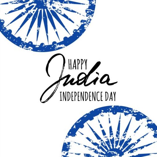 Indian Independence Day watercolor background vector 07
