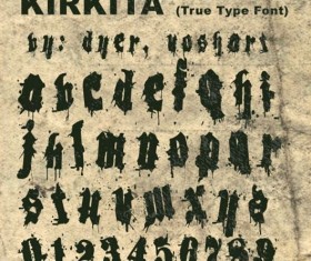 Kirkita retro fonts
