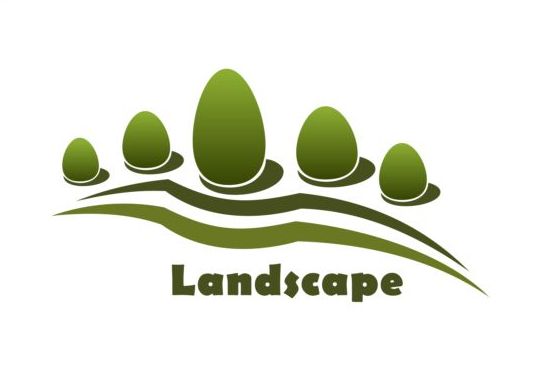 Landscape green logo vector 02