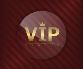 Luxury glass label with red background vector 26