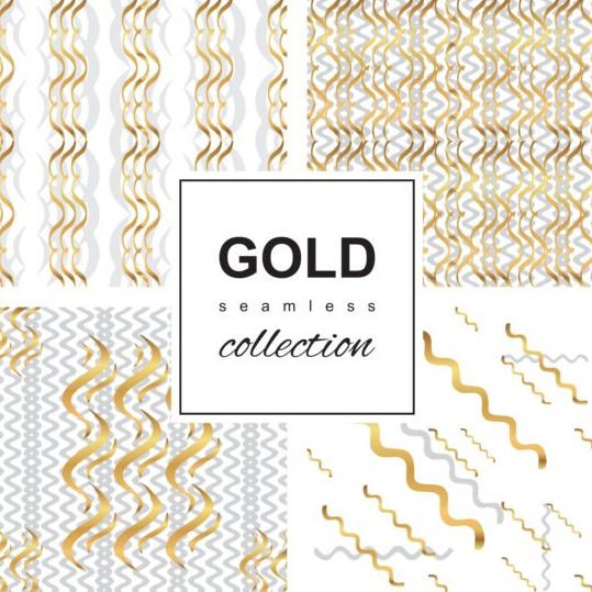 Luxury gold seamless vector pattern 01