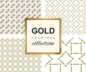 Luxury gold seamless vector pattern 08