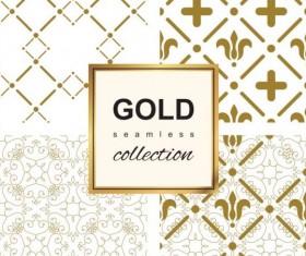 Luxury gold seamless vector pattern 09