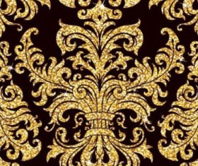 Luxury golden decor pattern vectors set 03
