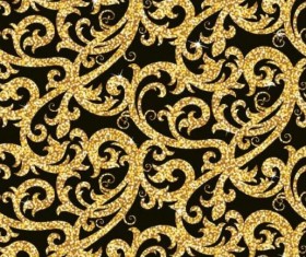 Luxury golden decor pattern vectors set 05