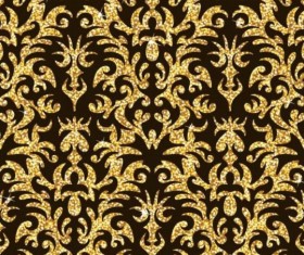 Luxury golden decor pattern vectors set 07