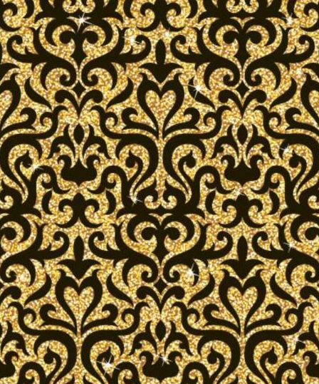 Luxury golden decor pattern vectors set 08