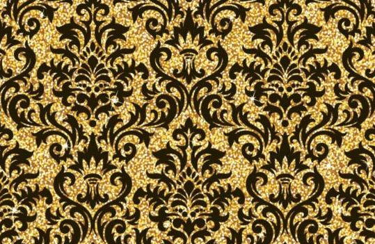 Luxury golden decor pattern vectors set 10