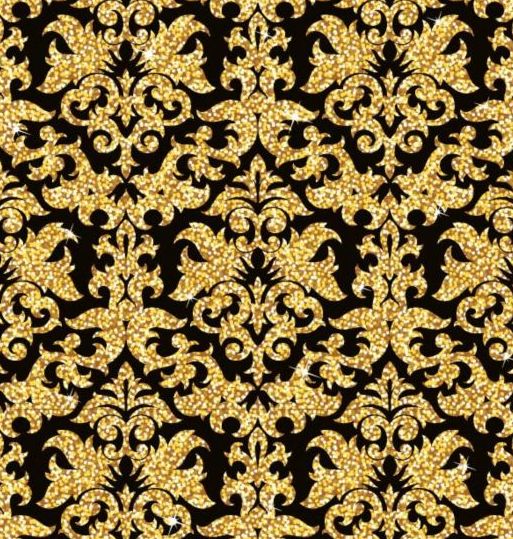 Luxury golden decor pattern vectors set 11 free download