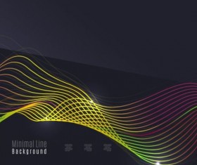 Minimal line background creative vector 09