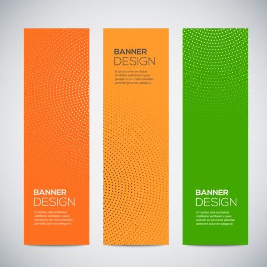Modern vertical banners abstract vector 01
