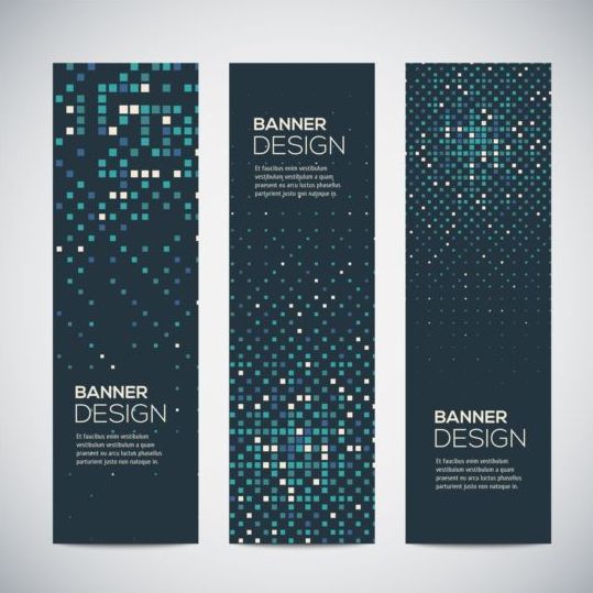 Modern vertical banners abstract vector 02