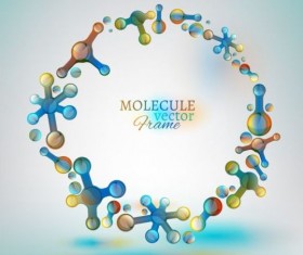 Molecule frame colored vector