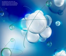 Molecule infographics modern template vector 01