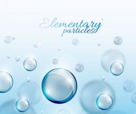 Molecules particles creative background vector