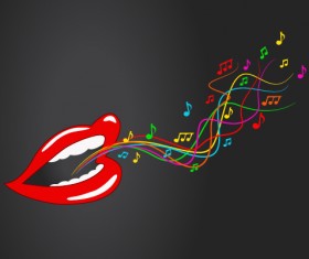 music Note and People vector 02 free download