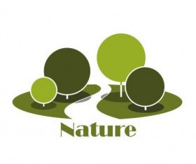 Nature green logo vector