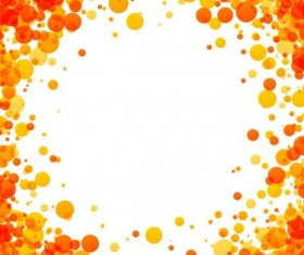 Orange dots frame vectors