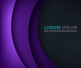 Paper layered curve vector background 04