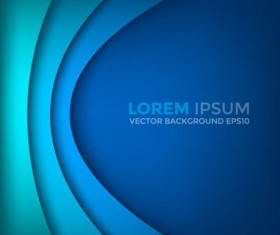 Paper layered curve vector background 06