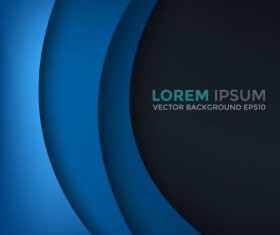 Paper layered curve vector background 07
