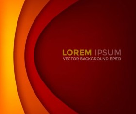 Paper layered curve vector background 08