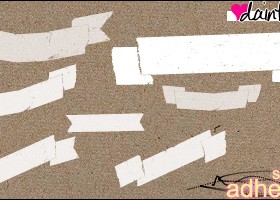 Paper ribbon photoshop brush