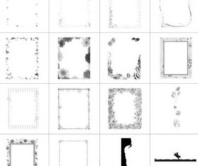 Pretty frame with borders PS brushes