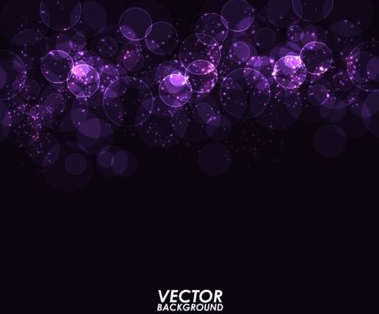 Purple light circle dream background vector 01