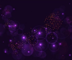 Purple light circle dream background vector 02