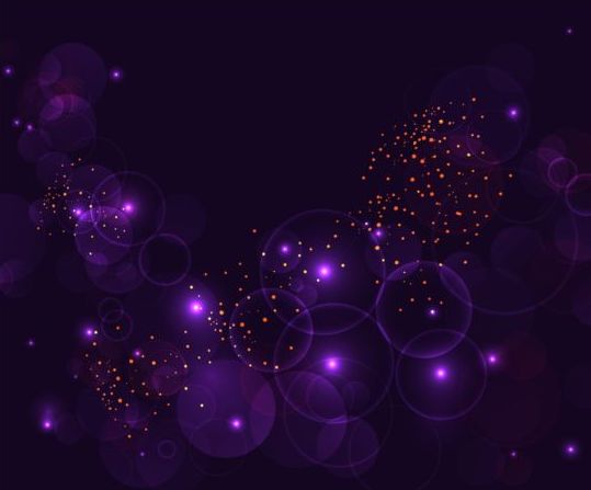 Purple light circle dream background vector 02