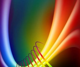 Rainbow abstract background vector material 01