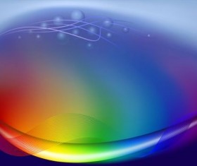 Rainbow line background vector