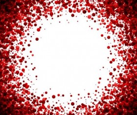 Red dots frame vectors 01