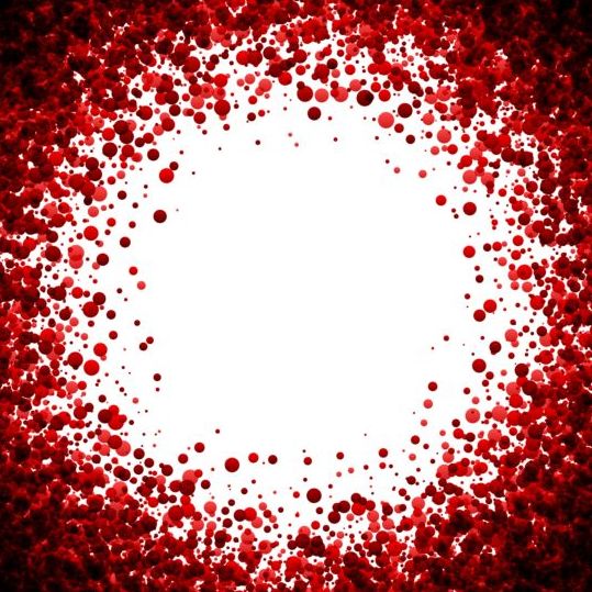 Red dots frame vectors 01