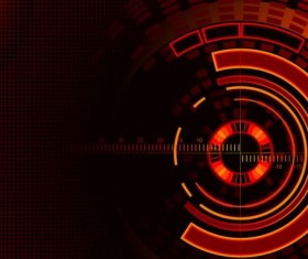 Red tech background vectors