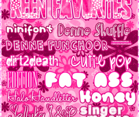Reen Favorite Fonts set