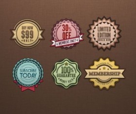 Retro Badges Vintage Psd Material