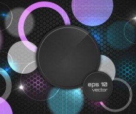 Round shape background modern vector 02
