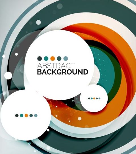 Round shape style abstract background 09