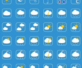 Rounded square weather icons