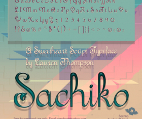 Sachiko Script fonts