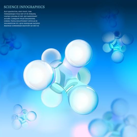 Science infographics modern template vector 04