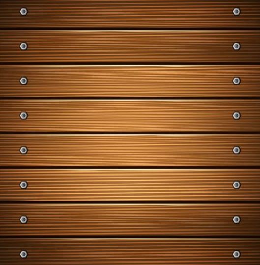 Screw fixed wooden board background vector 04